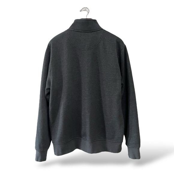 Orvis Charcoal Grey Quarter Zip-Up Pullover, Medium - Picture 2 of 4